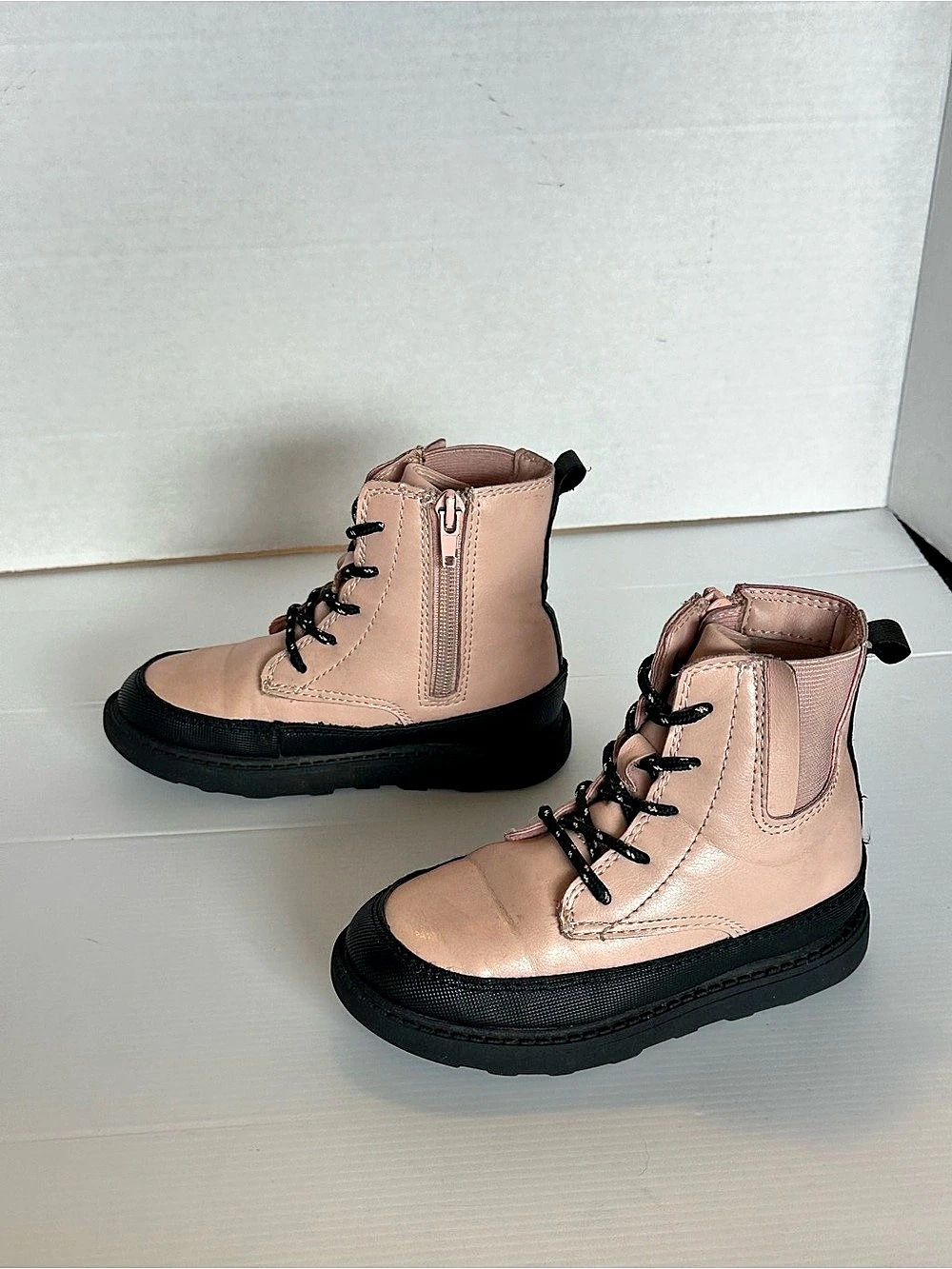 Carter's Cliona Combat Boot Pink & Black Girls Waist 9M Boots